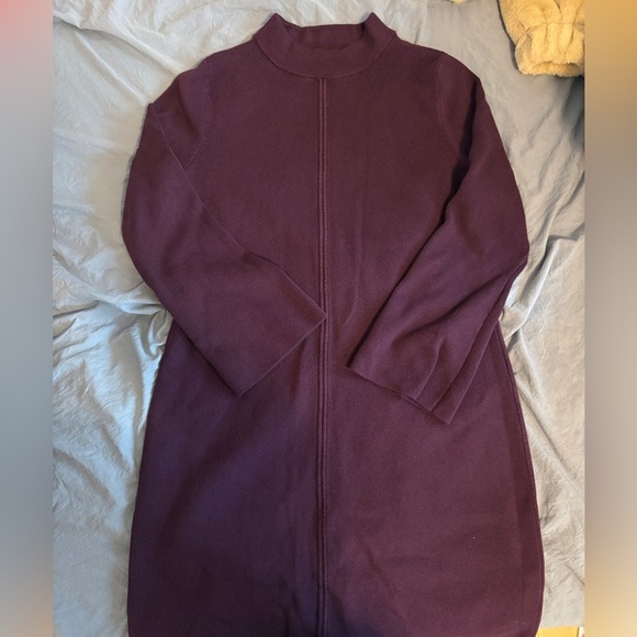 Banana Republic Purple Knit Sweater Dress size M - Picture 3 of 4
